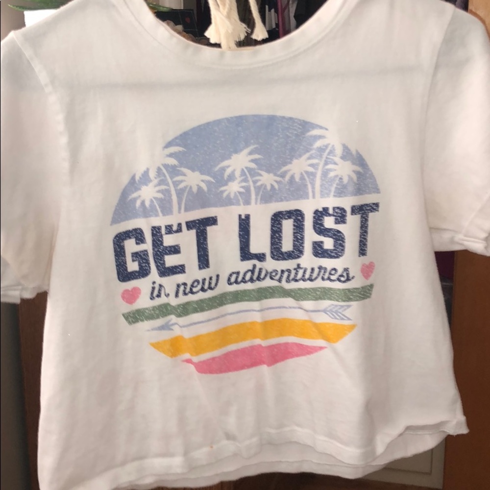white crop top